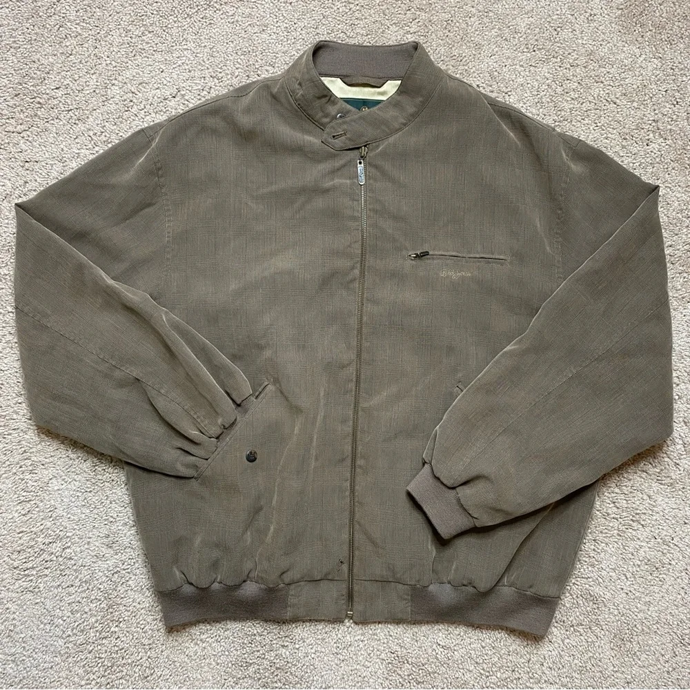 Bobby Jones Outerwear Collection Rayon Full Zip Lined Jacket - Picture 1 of 7